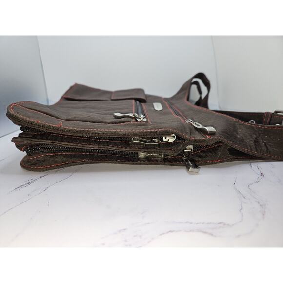 Eddie Bauer Crossbody/Messenger Bag Adjustable Straps Multiple Compartments EUC - Picture 9 of 13